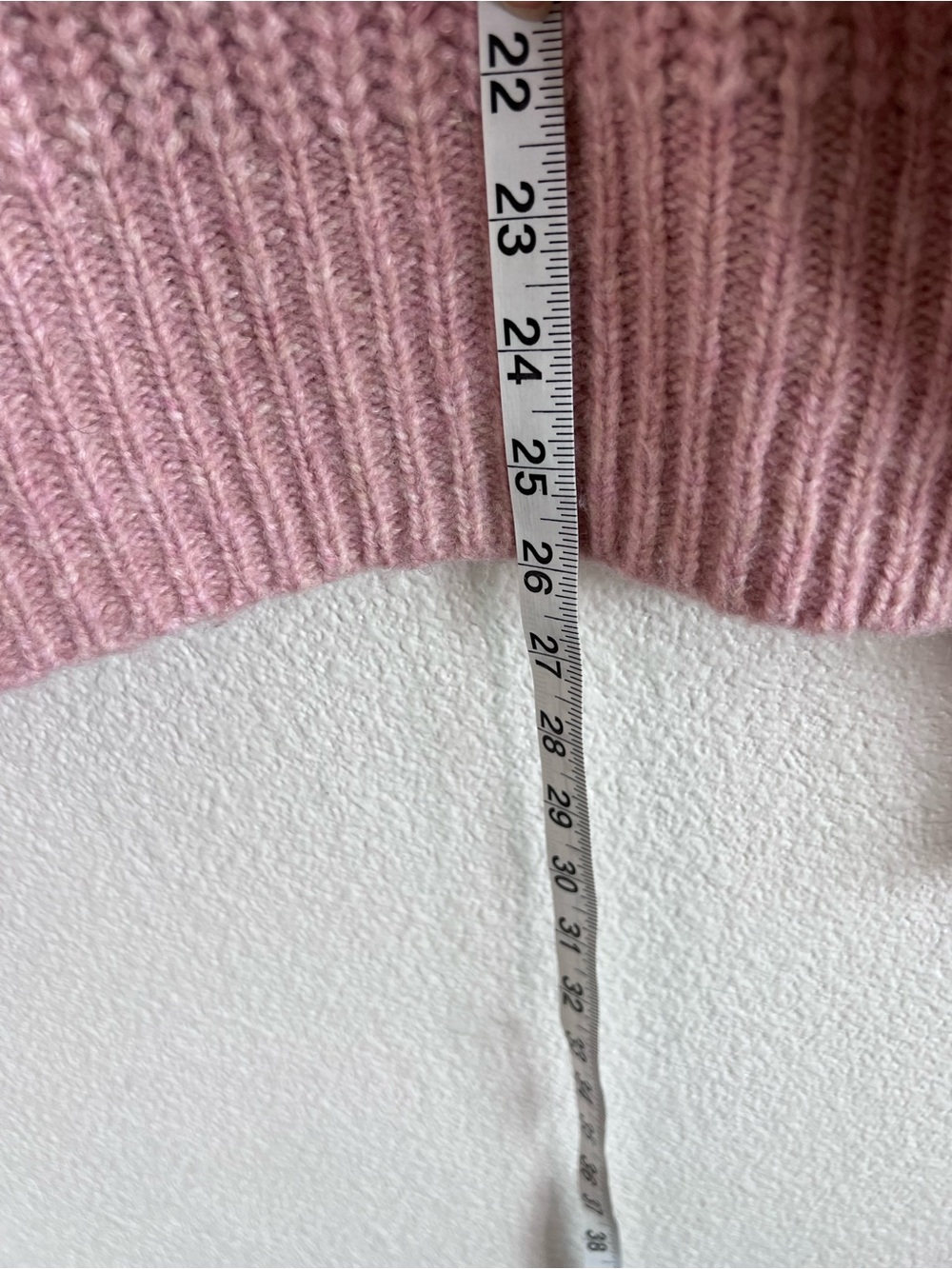 Madewell Women's Loretto Mockneck Wool Blend Sweater Blush Pink Wool Cozy - Picture 7 of 7